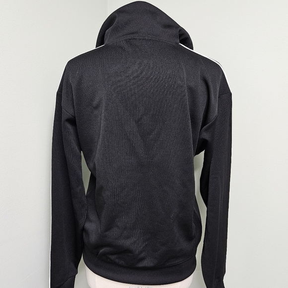 Adidas Adicolor Funnel Neck Track Top Pullover Black Qtr Zip Jacket Small NWT - Picture 13 of 16